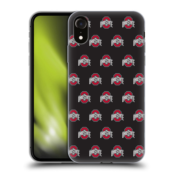 Ohio State University Logo Pattern Soft Gel Case for Apple iPhone XR