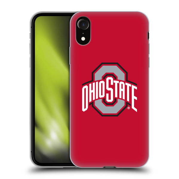 Ohio State University Logo Plain Soft Gel Case for Apple iPhone XR
