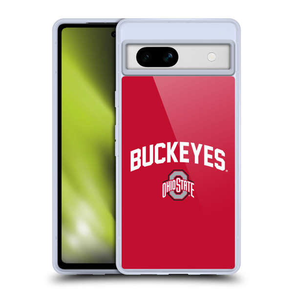 Ohio State University Logo Buckeyes Soft Gel Case for Google Pixel 7a
