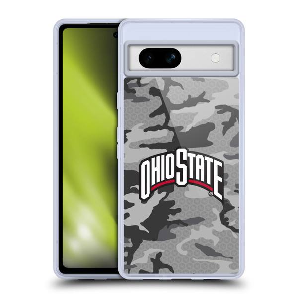 Ohio State University Logo Light Camou Soft Gel Case for Google Pixel 7a