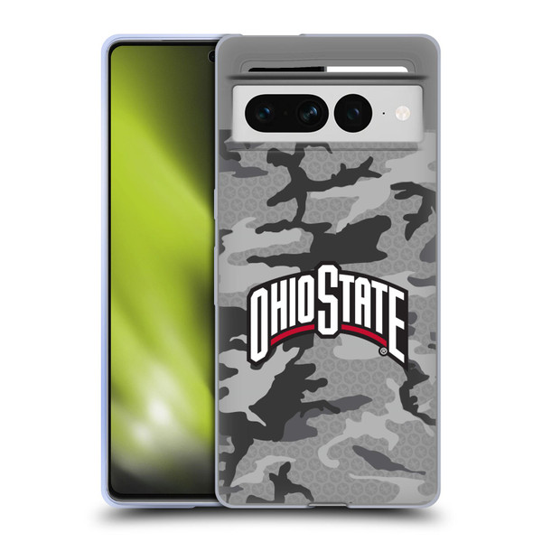 Ohio State University Logo Light Camou Soft Gel Case for Google Pixel 7 Pro