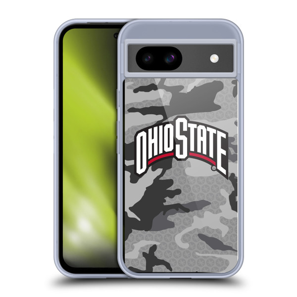 Ohio State University Logo Light Camou Soft Gel Case for Google Pixel 8a