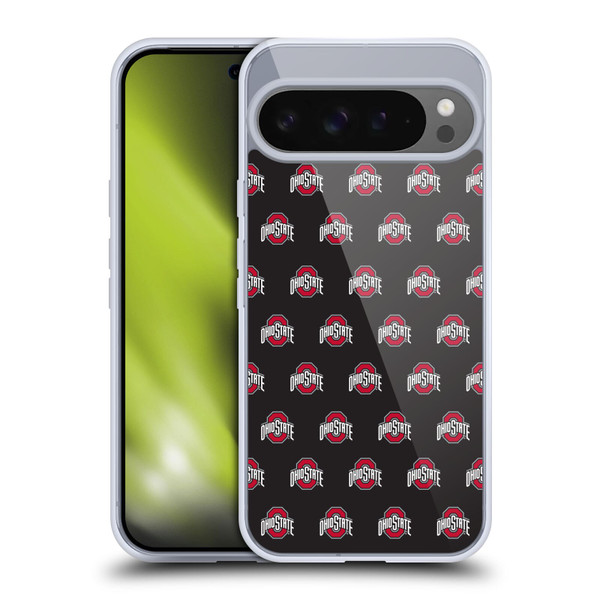 Ohio State University Logo Pattern Soft Gel Case for Google Pixel 9 Pro XL