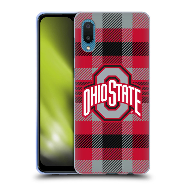 Ohio State University Logo Plaid Soft Gel Case for Samsung Galaxy A02/M02 (2021)