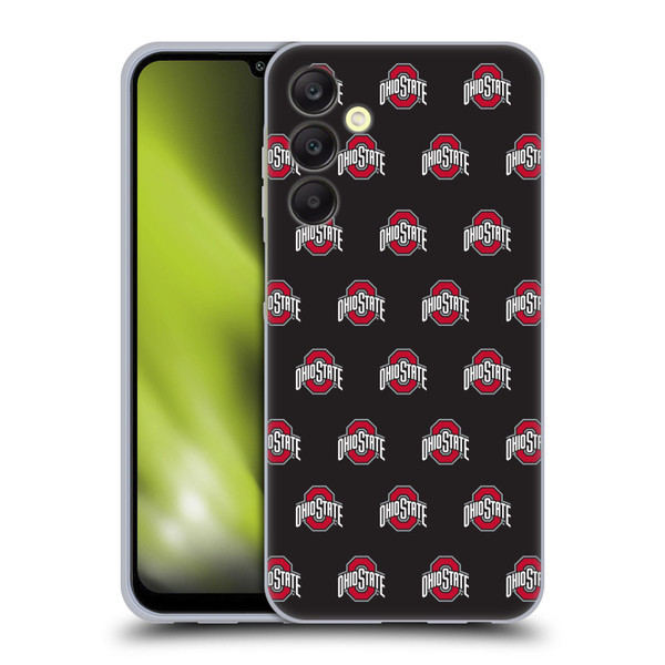 Ohio State University Logo Pattern Soft Gel Case for Samsung Galaxy A25 5G