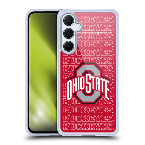 Ohio State University Logo Outline Buckeyes Soft Gel Case for Samsung Galaxy A55 5G
