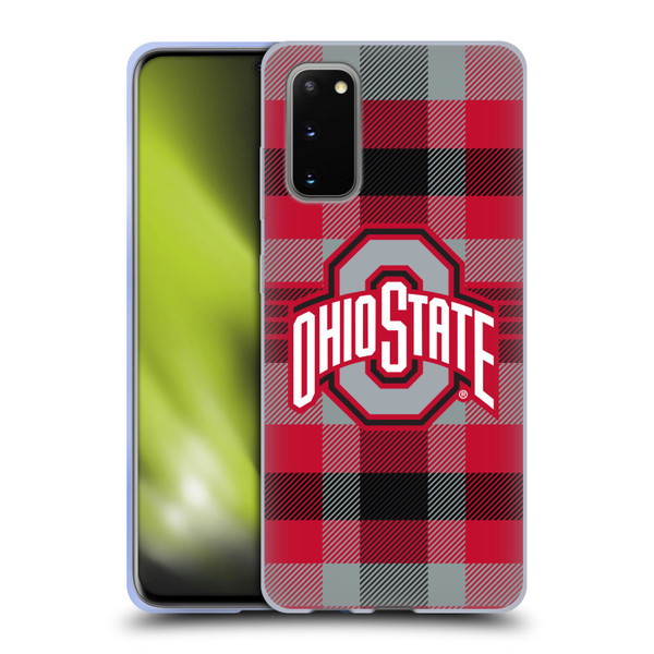 Ohio State University Logo Plaid Soft Gel Case for Samsung Galaxy S20 / S20 5G