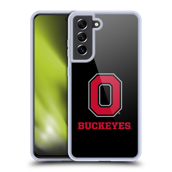 Ohio State University Logo Black Soft Gel Case for Samsung Galaxy S21 FE 5G & MagSafe