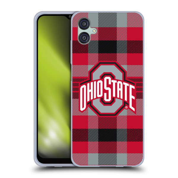 Ohio State University Logo Plaid Soft Gel Case for Samsung Galaxy M04 5G / A04e
