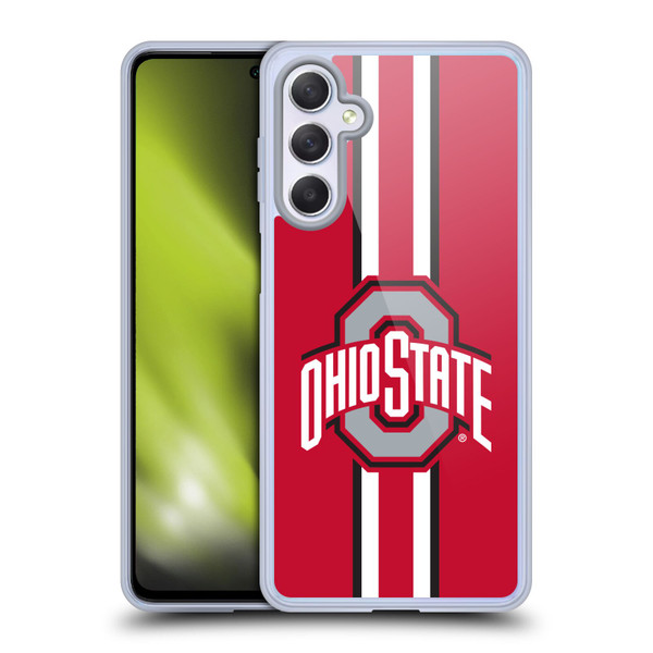 Ohio State University Logo Stripes Soft Gel Case for Samsung Galaxy M54 5G