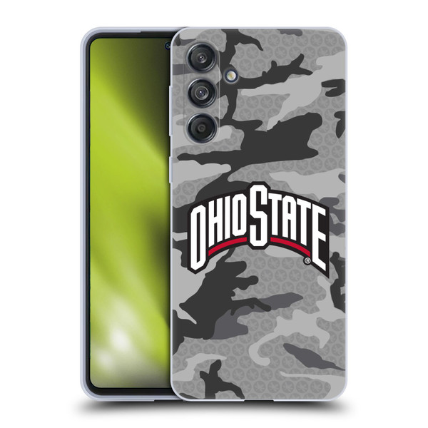 Ohio State University Logo Light Camou Soft Gel Case for Samsung Galaxy M55 5G