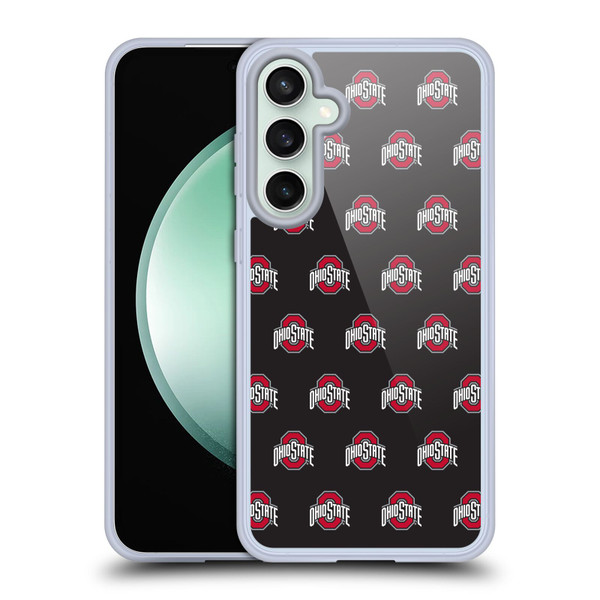 Ohio State University Logo Pattern Soft Gel Case for Samsung Galaxy S23 FE 5G & MagSafe