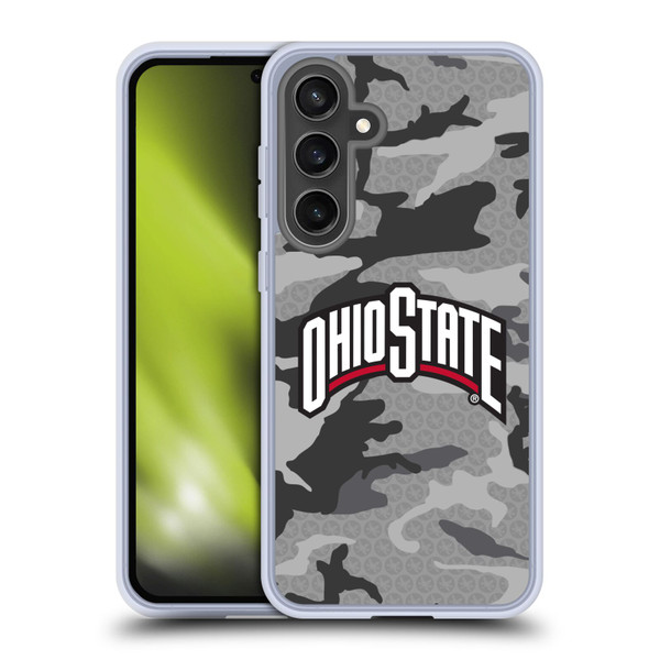Ohio State University Logo Light Camou Soft Gel Case for Samsung Galaxy S24 FE & MagSafe