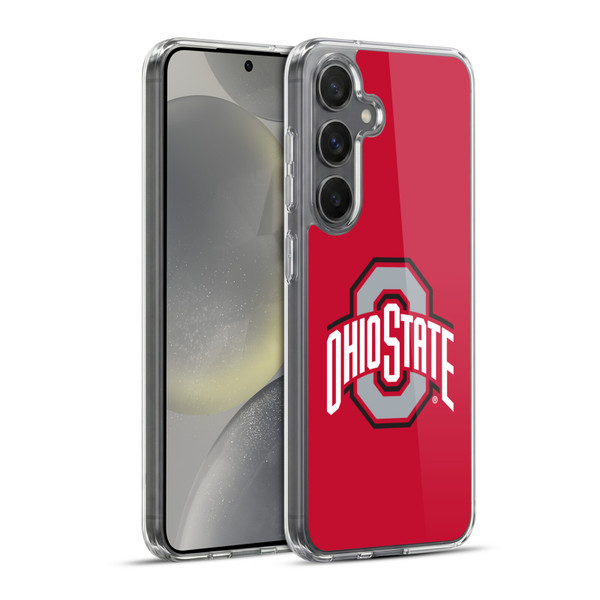 Ohio State University Logo Plain Soft Gel Case for Samsung Galaxy S24+ 5G & MagSafe