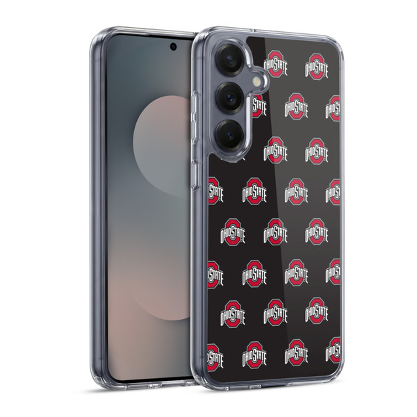 Ohio State University Logo Pattern Soft Gel Case for Samsung Galaxy S25 & MagSafe