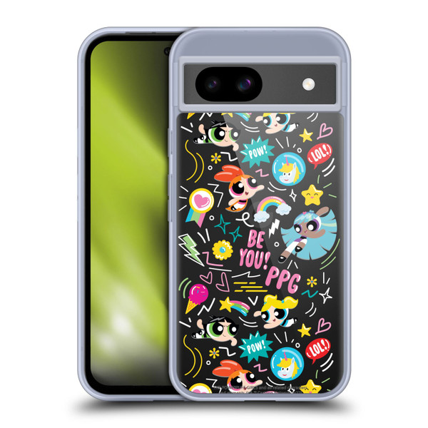 The Powerpuff Girls Graphics Icons Soft Gel Case for Google Pixel 8a