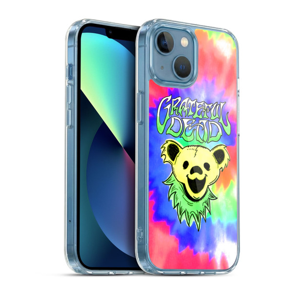 Grateful Dead Trends Bear Tie Dye Soft Gel Case for Apple iPhone 13 Mini & MagSafe