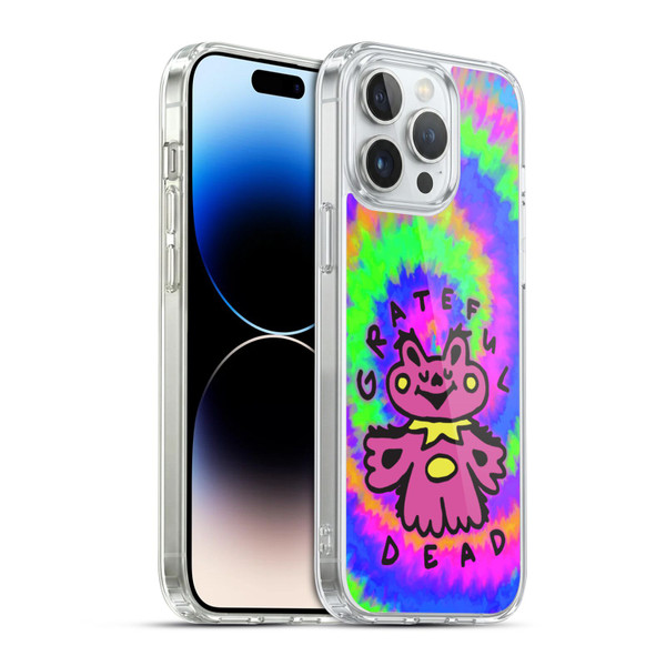 Grateful Dead Trends Dancing Bear Colorful Soft Gel Case for Apple iPhone 14 Pro Max & MagSafe