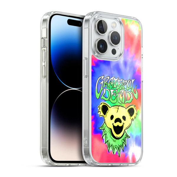 Grateful Dead Trends Bear Tie Dye Soft Gel Case for Apple iPhone 14 Pro & MagSafe