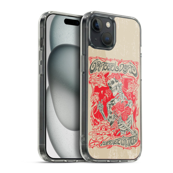 Grateful Dead Trends Forever Grateful Soft Gel Case for Apple iPhone 15 Plus & MagSafe