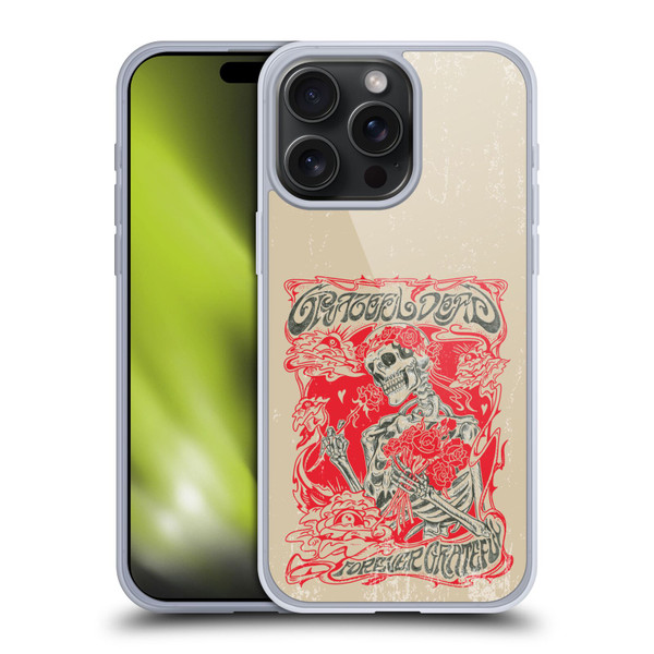 Grateful Dead Trends Forever Grateful Soft Gel Case for Apple iPhone 15 Pro Max & MagSafe