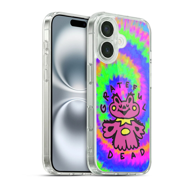 Grateful Dead Trends Dancing Bear Colorful Soft Gel Case for Apple iPhone 16 & MagSafe