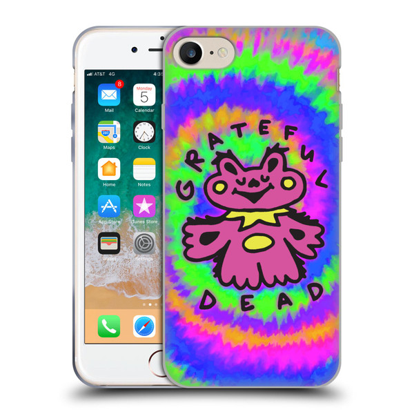 Grateful Dead Trends Dancing Bear Colorful Soft Gel Case for Apple iPhone 7 / 8 / SE 2020 & 2022 & MagSafe