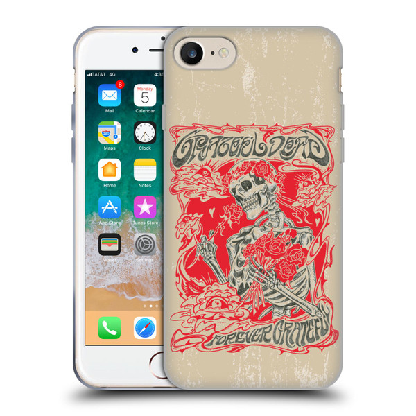 Grateful Dead Trends Forever Grateful Soft Gel Case for Apple iPhone 7 / 8 / SE 2020 & 2022 & MagSafe