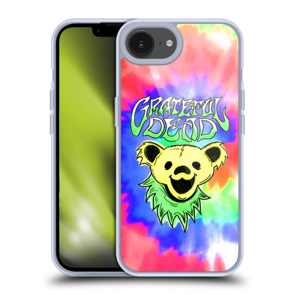 Grateful Dead Trends Bear Tie Dye Soft Gel Case for Apple iPhone 16e & MagSafe