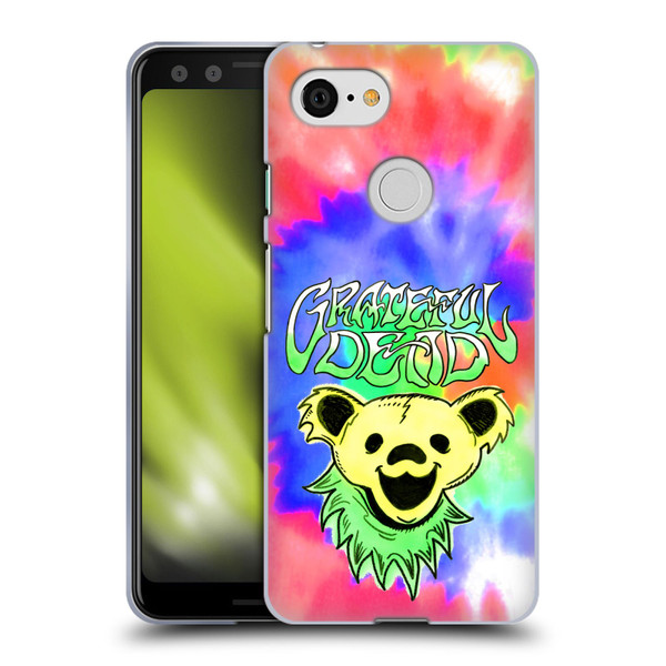 Grateful Dead Trends Bear Tie Dye Soft Gel Case for Google Pixel 3