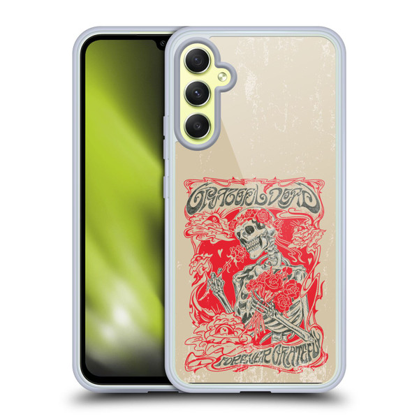 Grateful Dead Trends Forever Grateful Soft Gel Case for Samsung Galaxy A34 5G