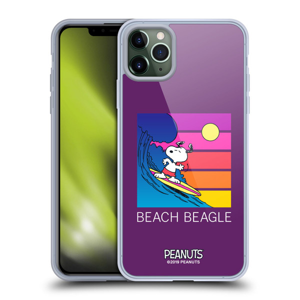 Peanuts Snoopy Aloha Disco Beach Beagle Soft Gel Case for Apple iPhone 11 Pro Max & MagSafe