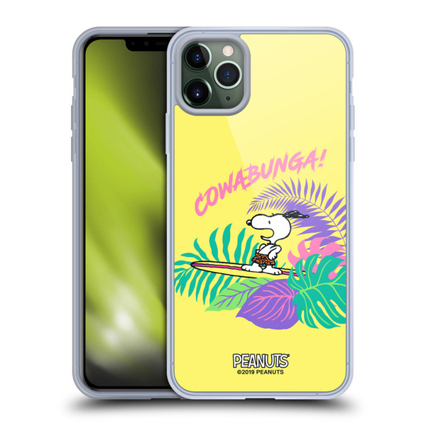 Peanuts Snoopy Aloha Disco Cowabunga! Soft Gel Case for Apple iPhone 11 Pro Max & MagSafe
