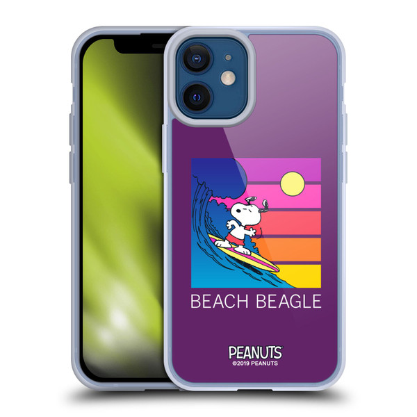 Peanuts Snoopy Aloha Disco Beach Beagle Soft Gel Case for Apple iPhone 12 Mini & MagSafe