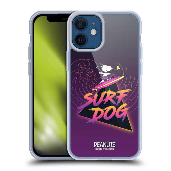 Peanuts Snoopy Aloha Disco Surf Dog Soft Gel Case for Apple iPhone 12 Mini & MagSafe
