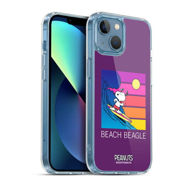 Peanuts Snoopy Aloha Disco Beach Beagle Soft Gel Case for Apple iPhone 13 Mini & MagSafe