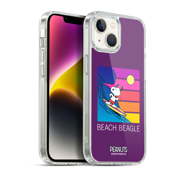 Peanuts Snoopy Aloha Disco Beach Beagle Soft Gel Case for Apple iPhone 14