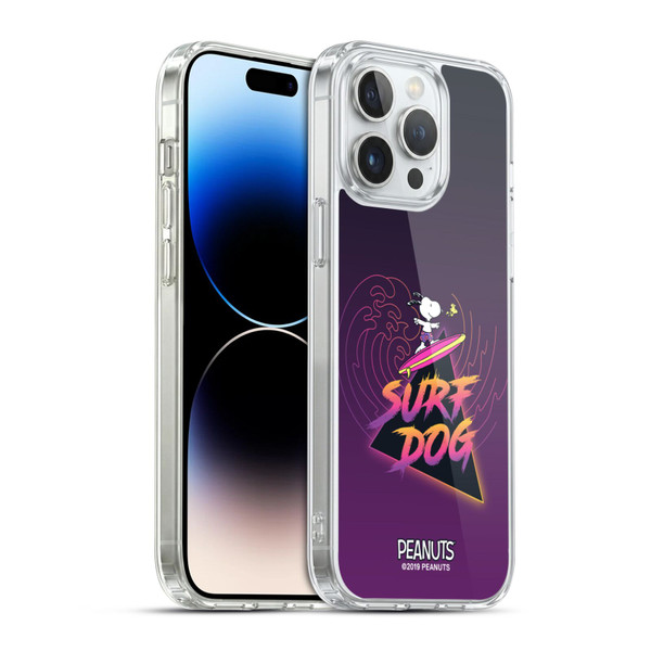 Peanuts Snoopy Aloha Disco Surf Dog Soft Gel Case for Apple iPhone 14 Pro Max & MagSafe