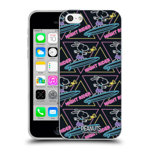 Peanuts Snoopy Aloha Disco Night Rider Soft Gel Case for Apple iPhone 5c