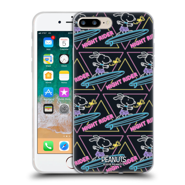 Peanuts Snoopy Aloha Disco Night Rider Soft Gel Case for Apple iPhone 7 Plus / iPhone 8 Plus & MagSafe