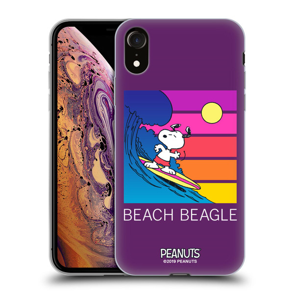 Peanuts Snoopy Aloha Disco Beach Beagle Soft Gel Case for Apple iPhone XR