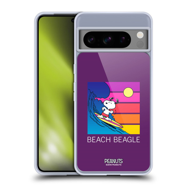 Peanuts Snoopy Aloha Disco Beach Beagle Soft Gel Case for Google Pixel 8 Pro
