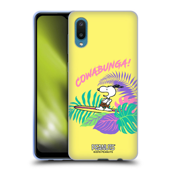 Peanuts Snoopy Aloha Disco Cowabunga! Soft Gel Case for Samsung Galaxy A02/M02 (2021)