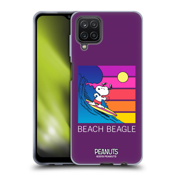 Peanuts Snoopy Aloha Disco Beach Beagle Soft Gel Case for Samsung Galaxy A12 (2020)