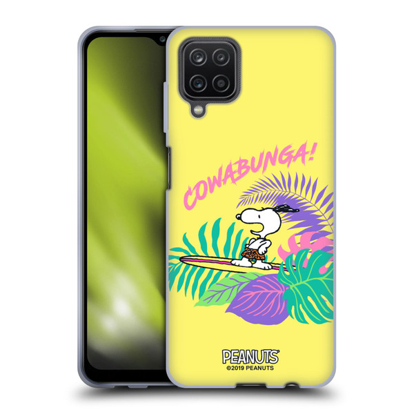 Peanuts Snoopy Aloha Disco Cowabunga! Soft Gel Case for Samsung Galaxy A12 (2020)