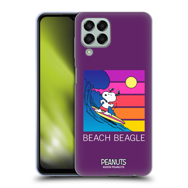 Peanuts Snoopy Aloha Disco Beach Beagle Soft Gel Case for Samsung Galaxy M33 (2022)