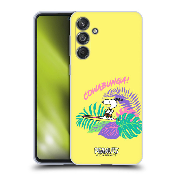 Peanuts Snoopy Aloha Disco Cowabunga! Soft Gel Case for Samsung Galaxy M55 5G