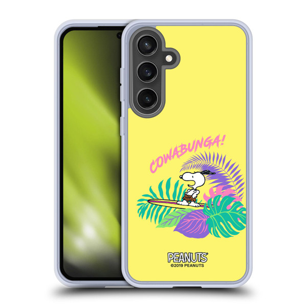 Peanuts Snoopy Aloha Disco Cowabunga! Soft Gel Case for Samsung Galaxy S24 FE & MagSafe