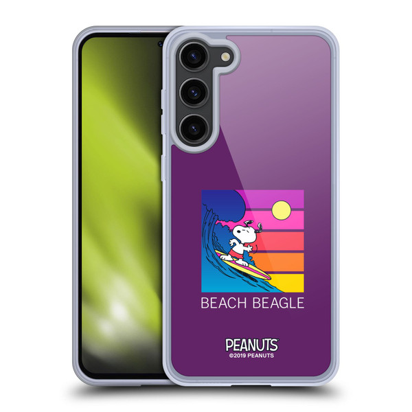 Peanuts Snoopy Aloha Disco Beach Beagle Soft Gel Case for Samsung Galaxy S23+ 5G & MagSafe