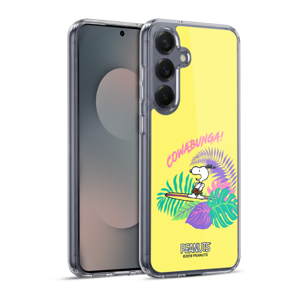 Peanuts Snoopy Aloha Disco Cowabunga! Soft Gel Case for Samsung Galaxy S25+ & MagSafe